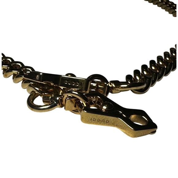 GUCCI Deco Large Camelia Beige Quilted Leather Hobo Tote Chain Shoulder Bag - Picture 13 of 14